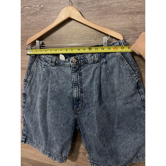 Levi's Levis Silvertab Baggy Black Acid Wash vtg Denim Jean Shorts Mens Sz 40 - Picture 7 of 10